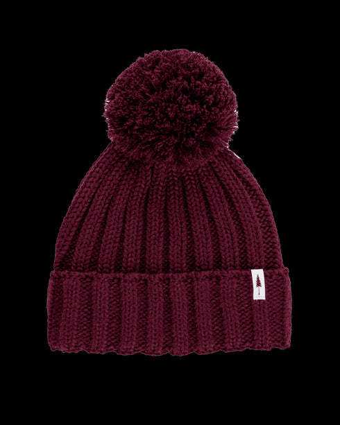 Treeanie Knitted Pom Pom Bordeaux